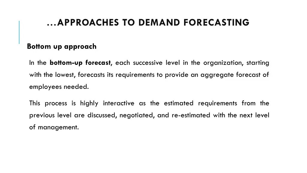approaches to demand forecasting 5