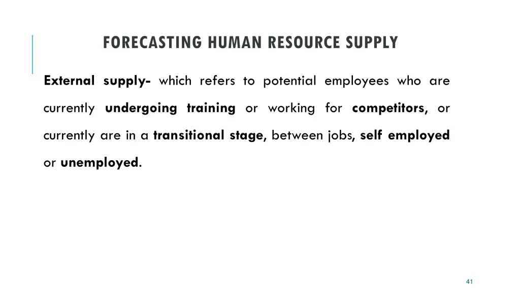 forecasting human resource supply 2
