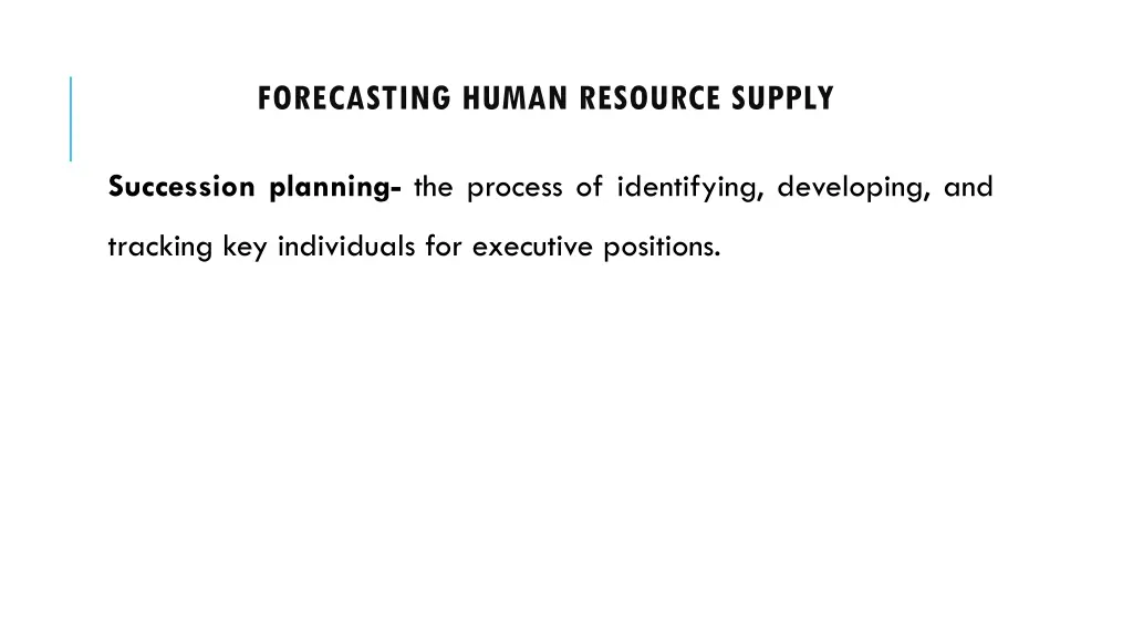 forecasting human resource supply 4