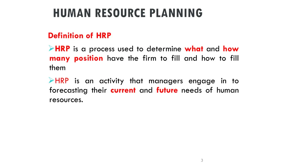 human resource planning 2