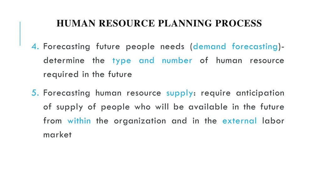 human resource planning process 2
