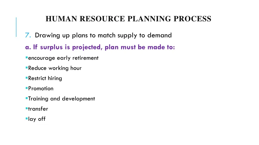 human resource planning process 4