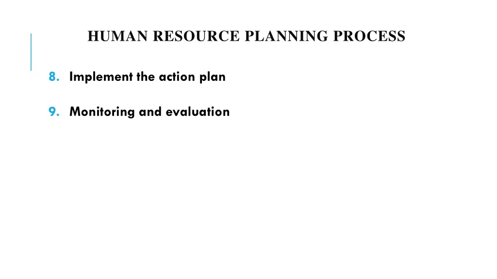 human resource planning process 6