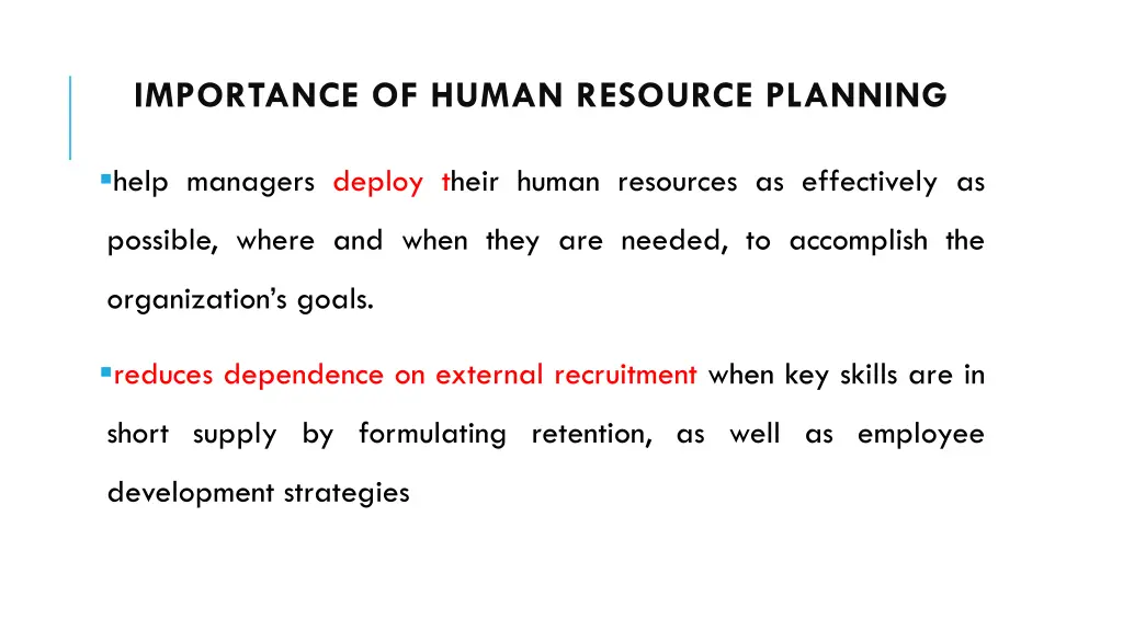 importance of human resource planning 1