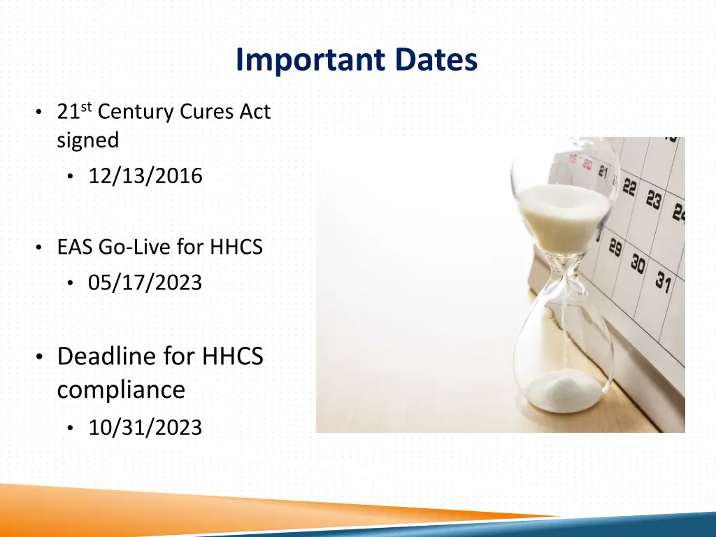 important dates