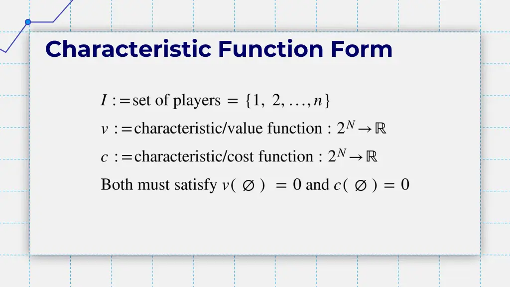 characteristic function form
