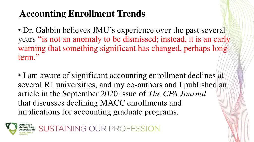 accounting enrollment trends 5