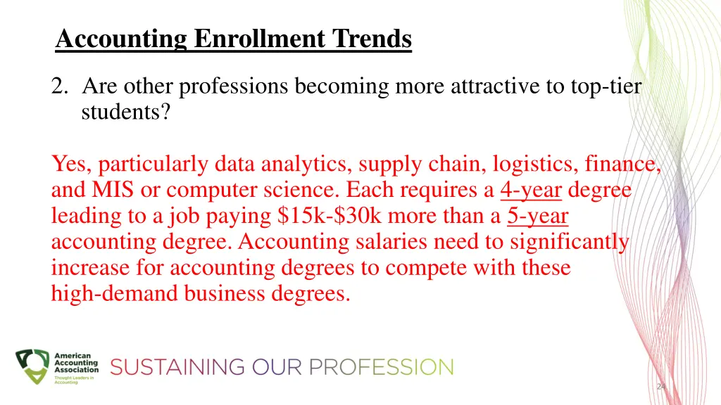 accounting enrollment trends 8