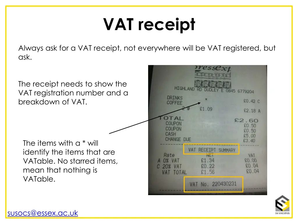 vat receipt