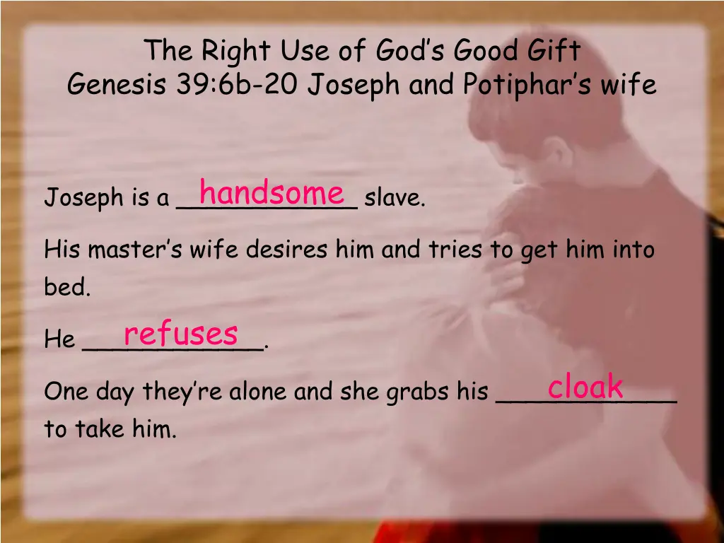 the right use of god s good gift genesis
