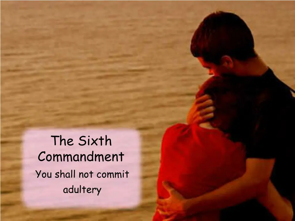 the sixth commandment you shall not commit