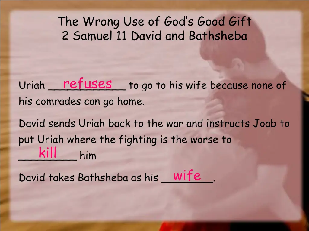 the wrong use of god s good gift 2 samuel 1