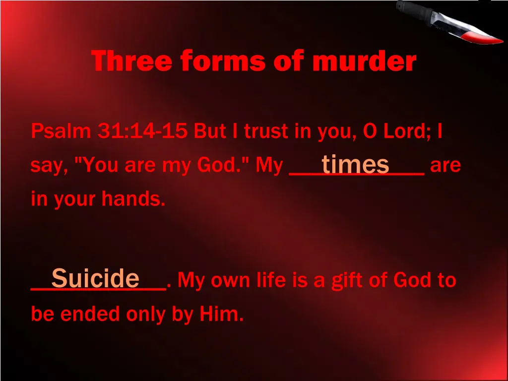 three forms of murder 5