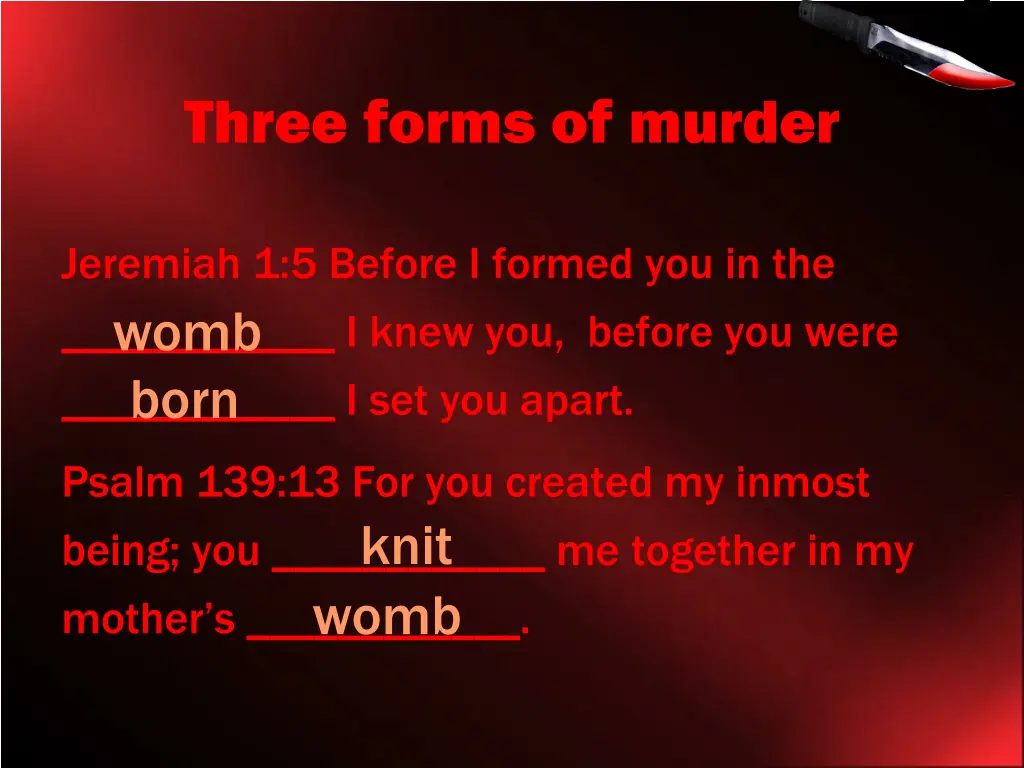 three forms of murder