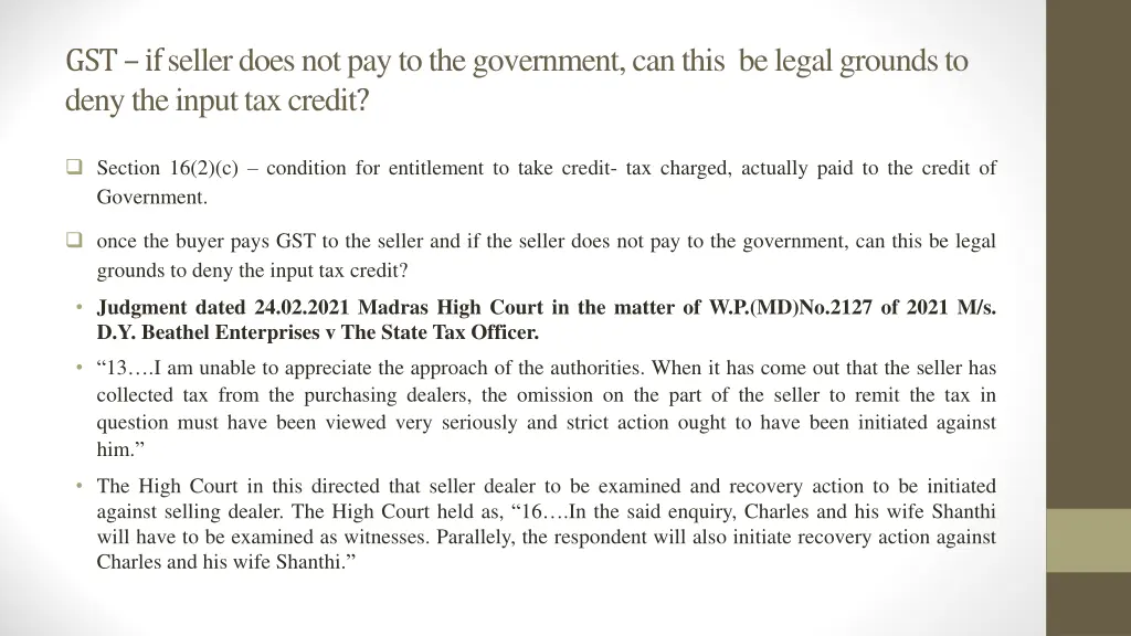 gst if seller does not pay to the government 1