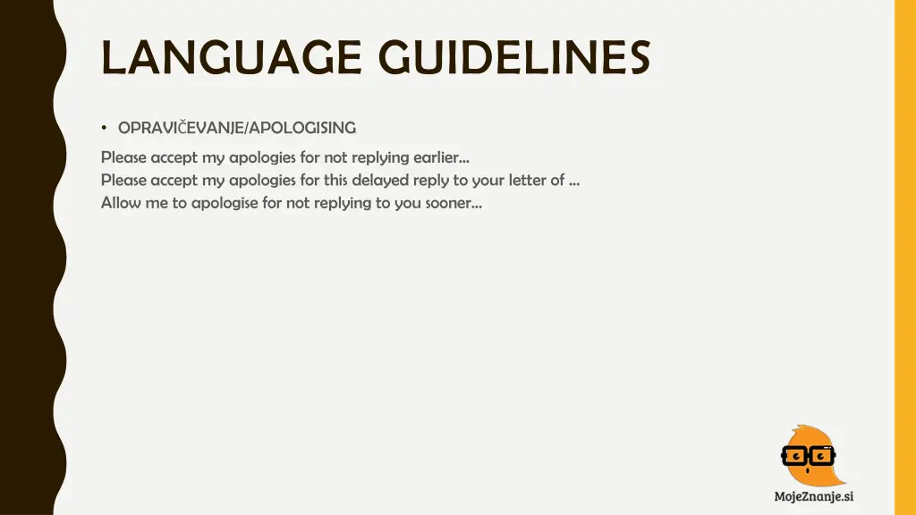 language guidelines 11