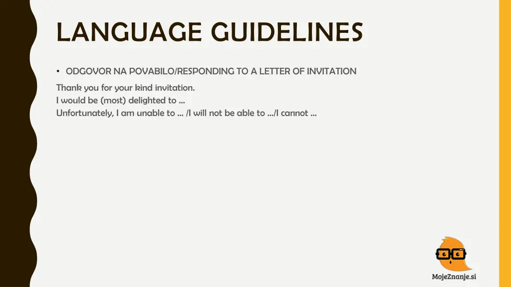 language guidelines 16