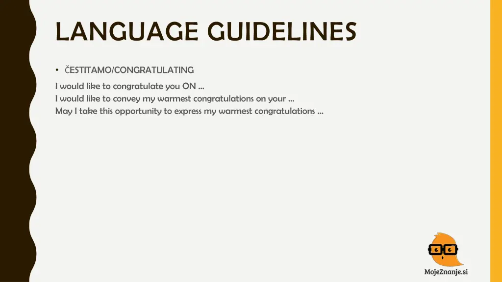 language guidelines 17