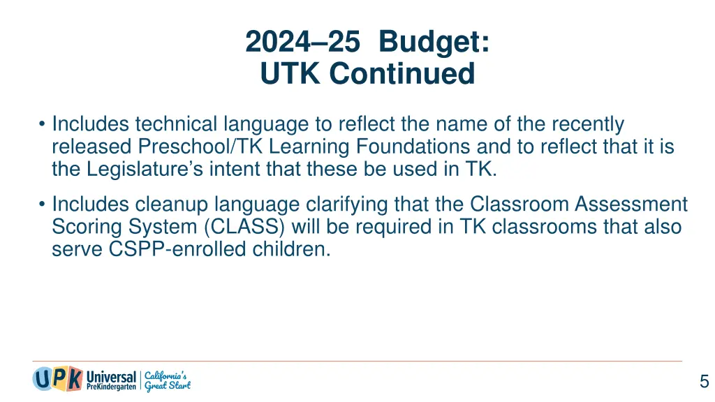 2024 25 budget utk continued