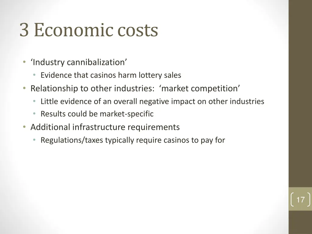 3 economic costs