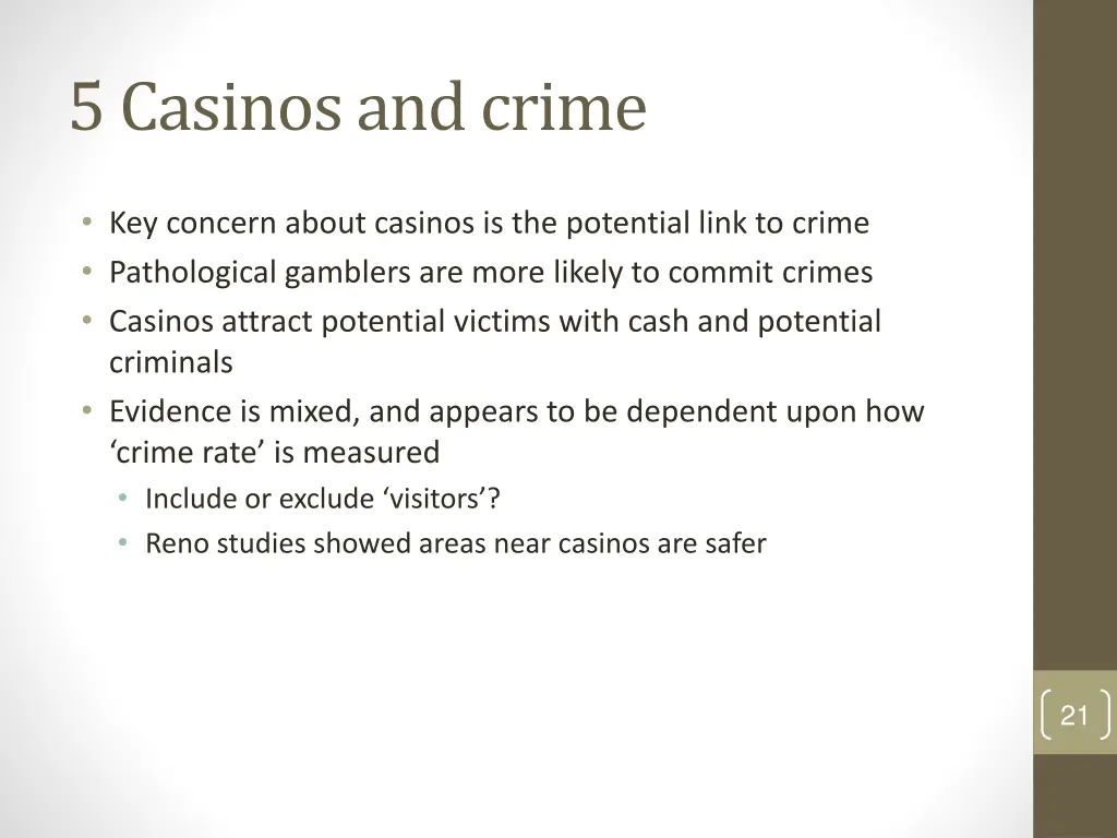 5 casinos and crime