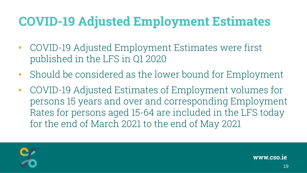 covid 19 adjusted employment estimates