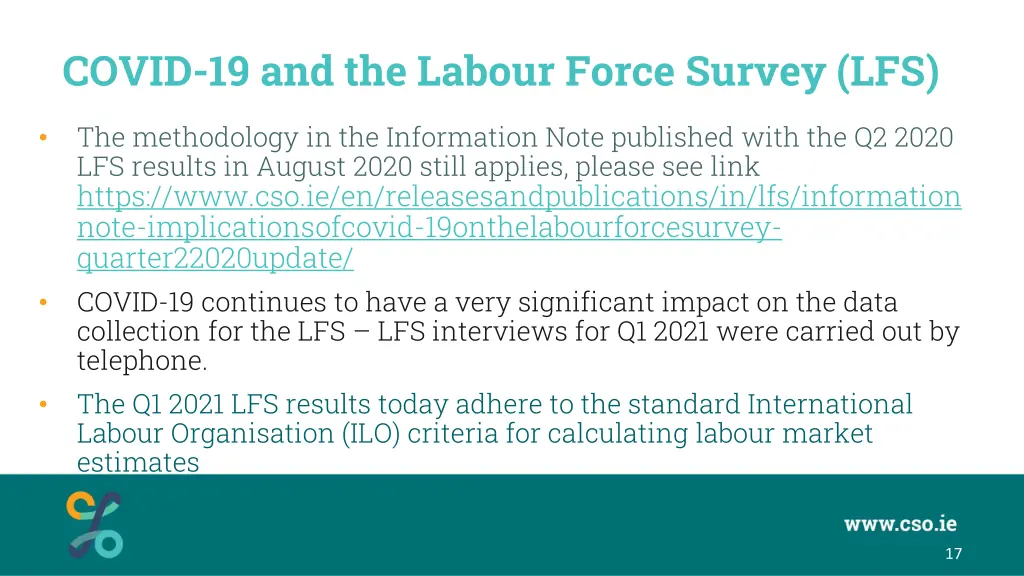 covid 19 and the labour force survey lfs
