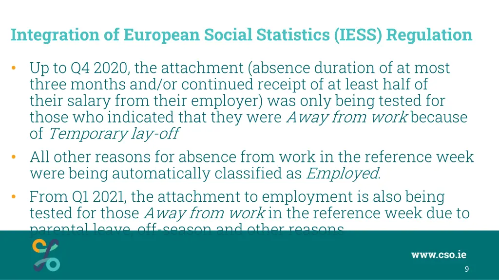integration of european social statistics iess 2