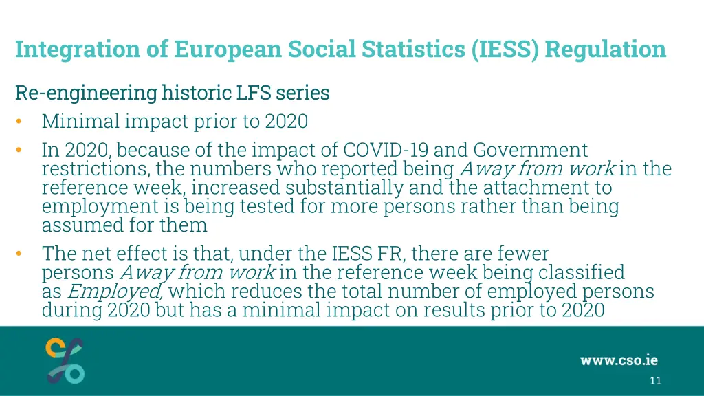 integration of european social statistics iess 3