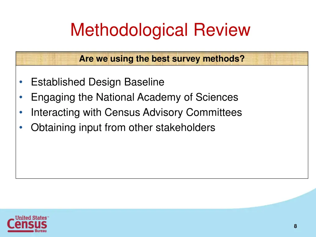 methodological review