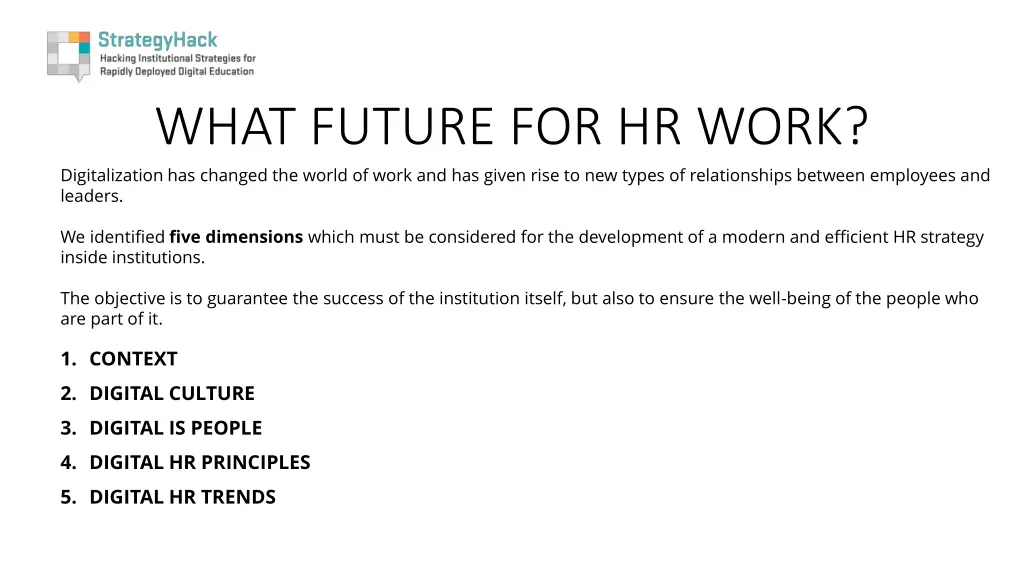 what future for hr work digitalization