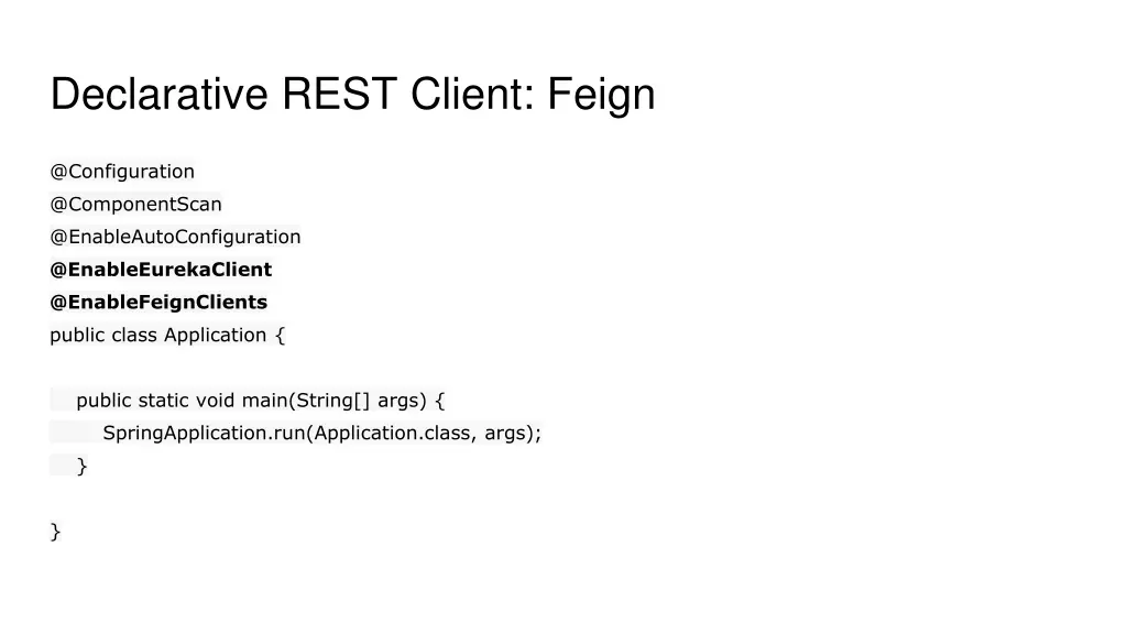 declarative rest client feign