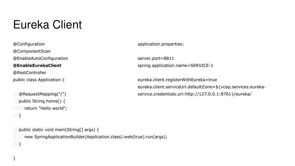 eureka client