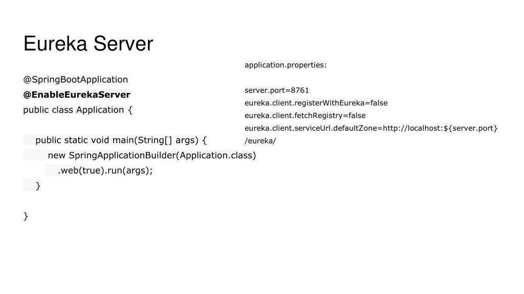 eureka server
