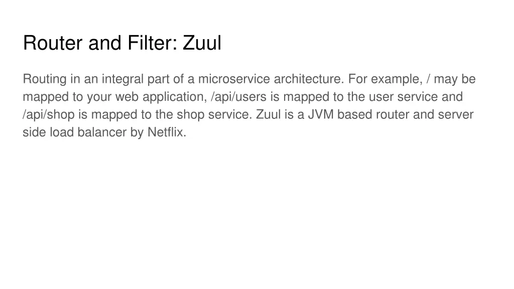 router and filter zuul