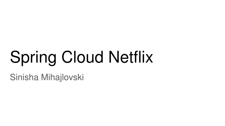 spring cloud netflix