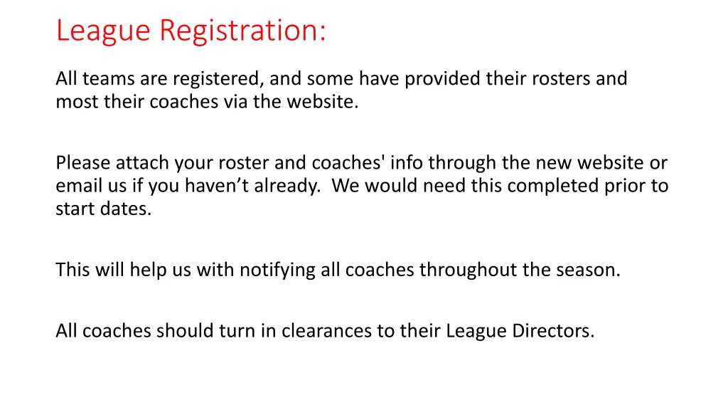 league registration