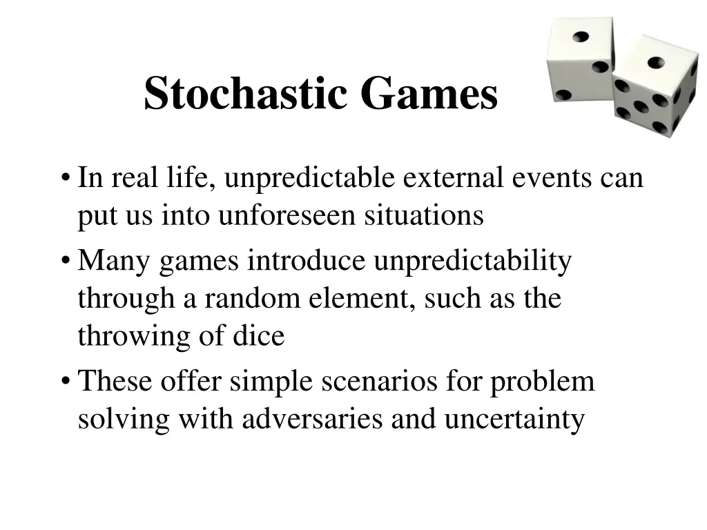 stochastic games