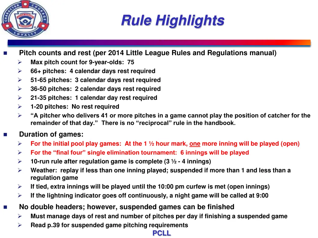 rule highlights