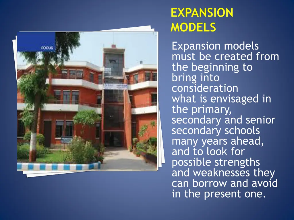 expansion models expansion models must be created
