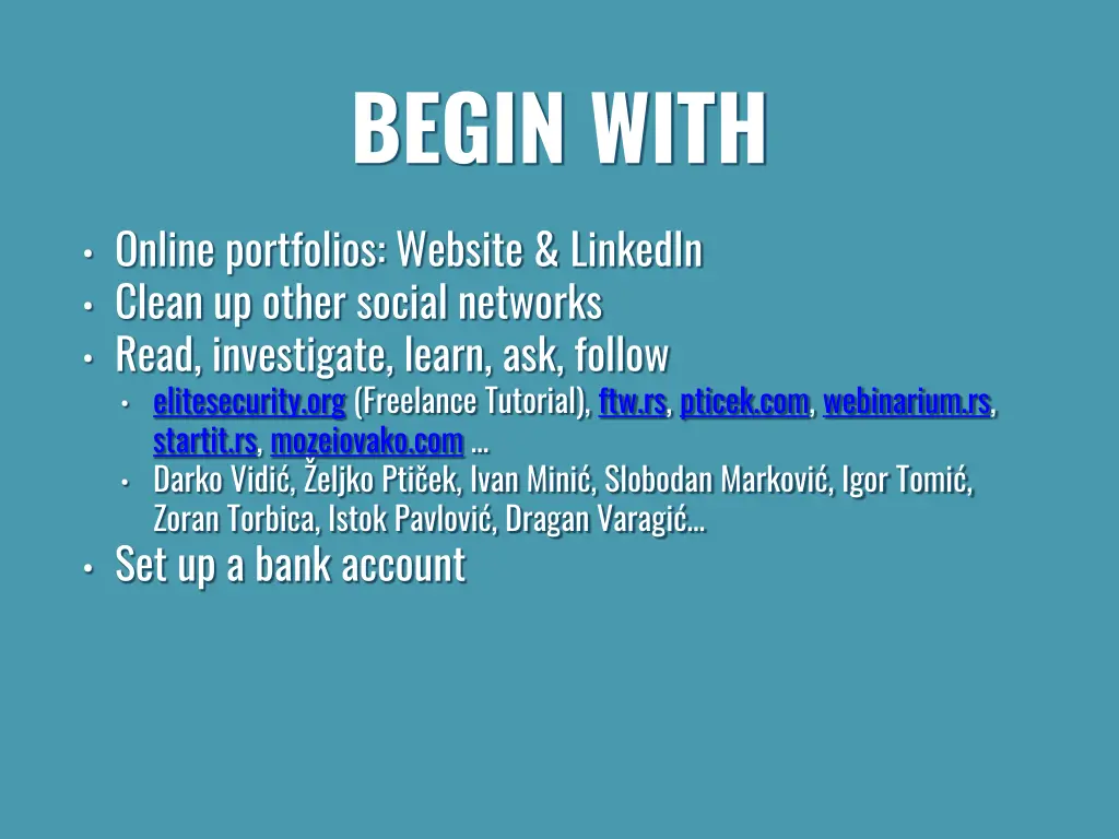 begin with