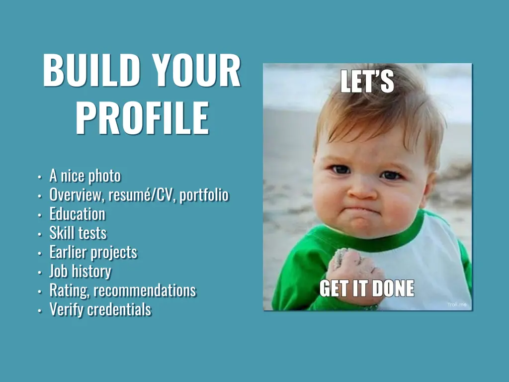 build your profile
