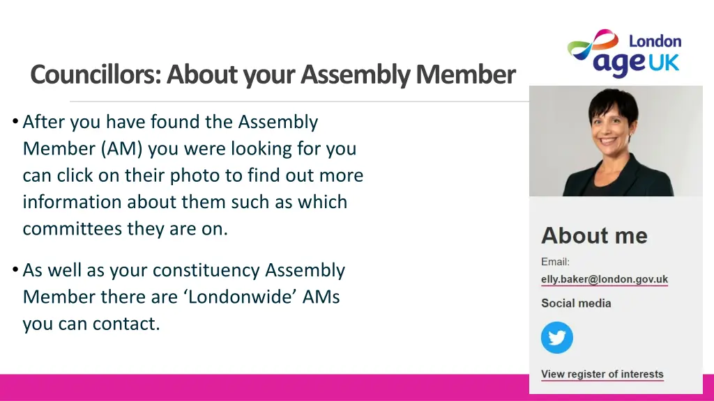 councillors about your assembly member
