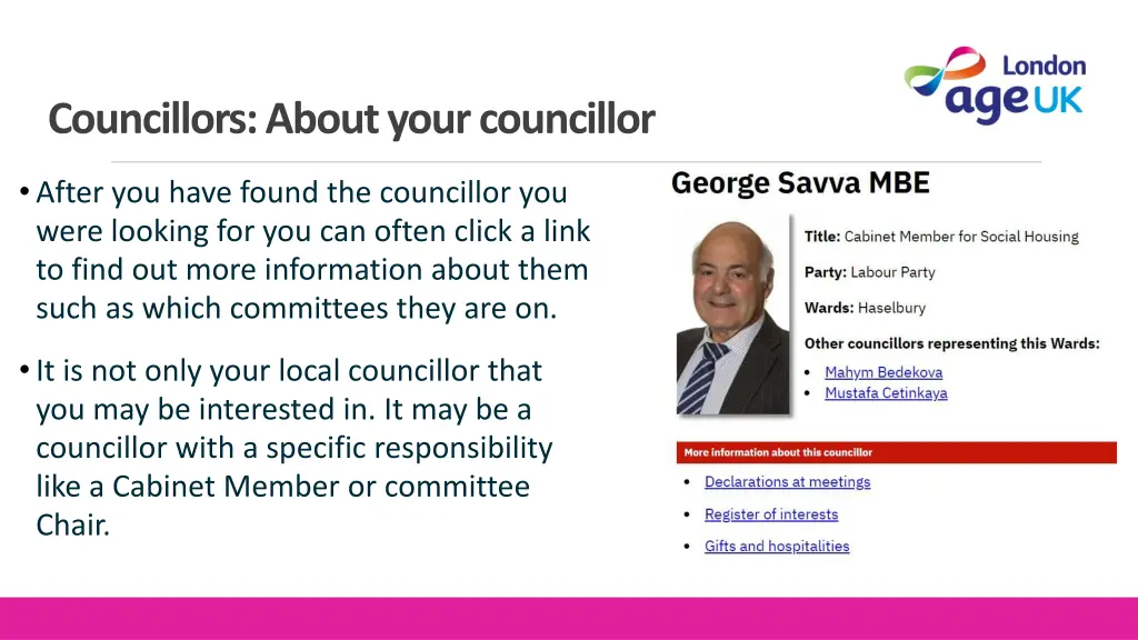 councillors about your councillor