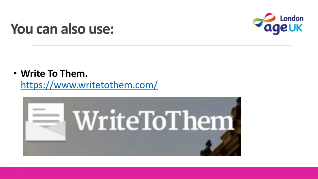 you can also use