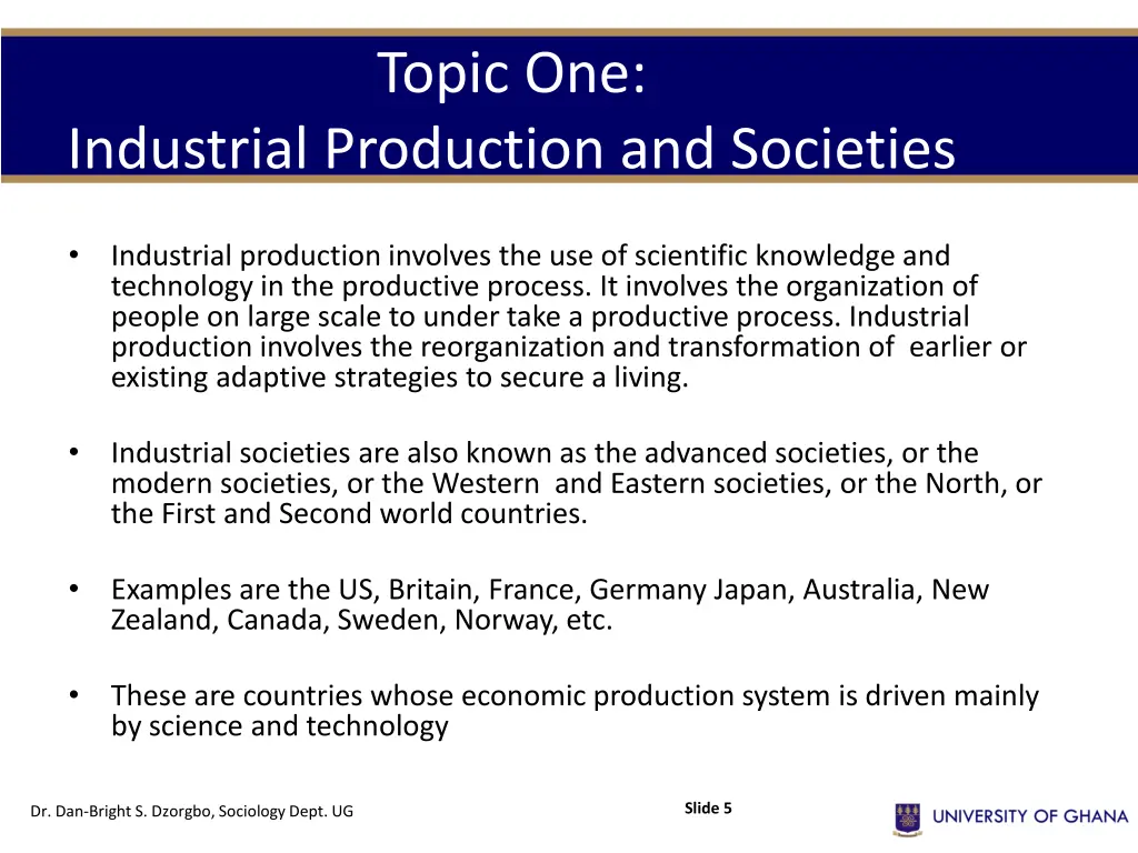 topic one
