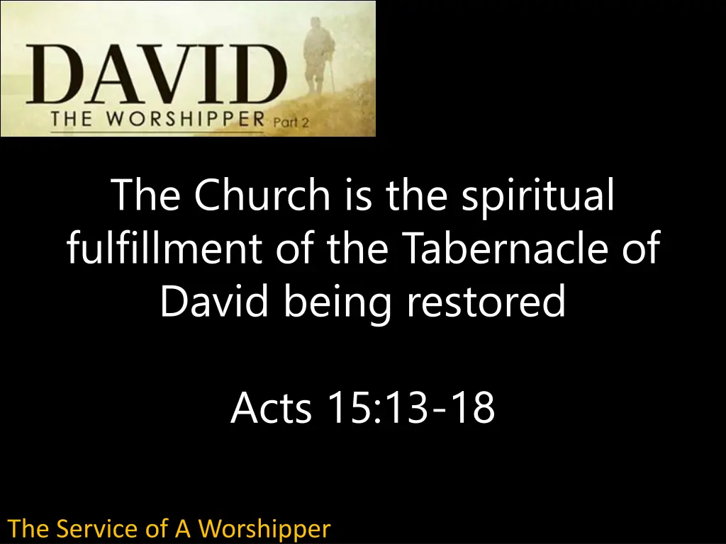 the church is the spiritual fulfillment