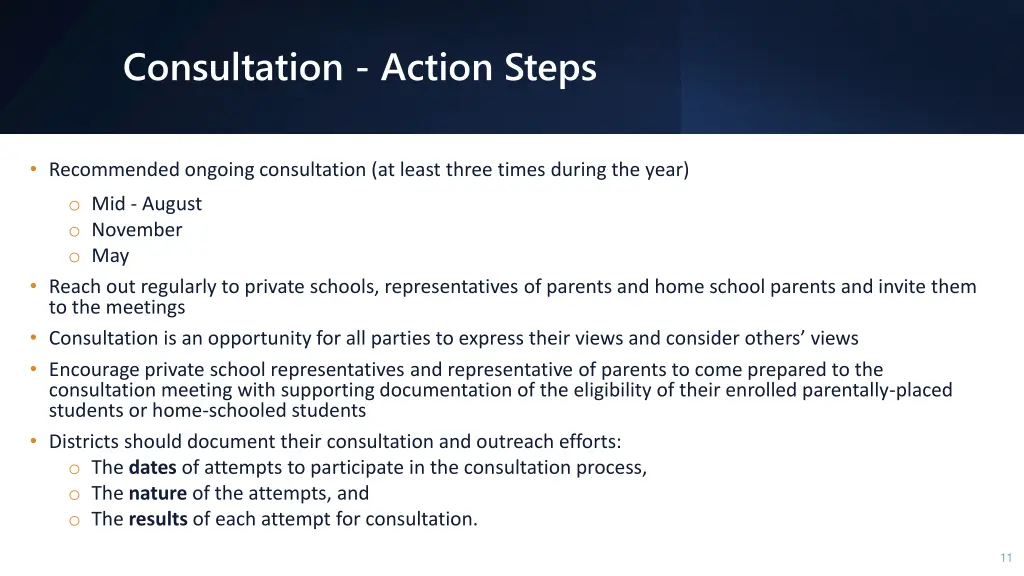 consultation action steps