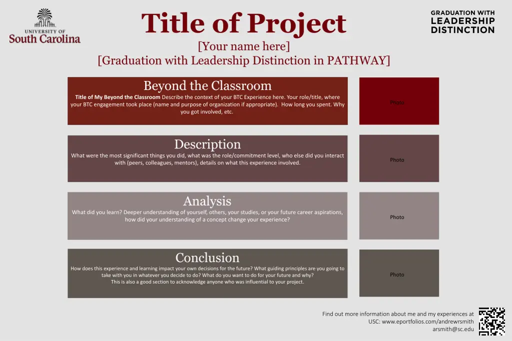 title of project your name here graduation with