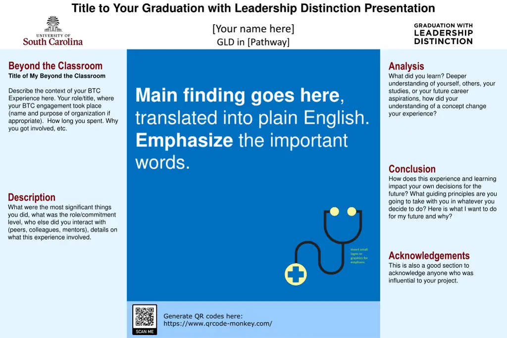 title to your graduation with leadership